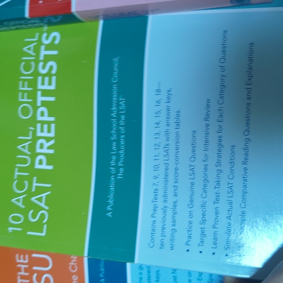 LSAT prep practice test books - Picture 3 of 6